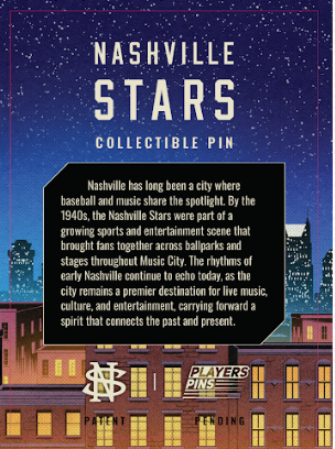 Nashville Stars x Player's Pins - Pennant Flag